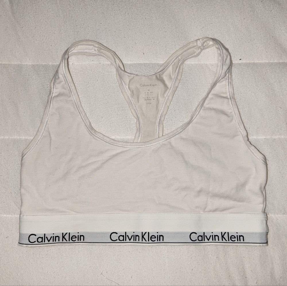 Calvin Klein Modern Cotton Unlined Wireless Bralette White M